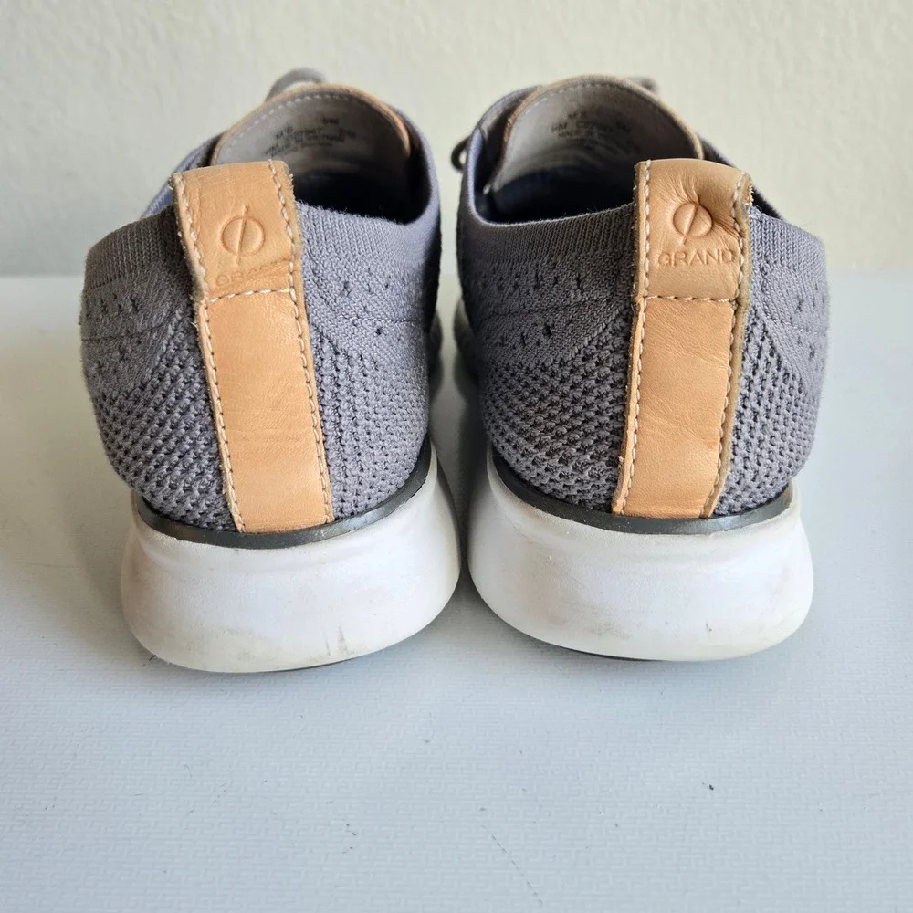 Cole Haan 2.Zerogrand Stitchlite Wingtip Oxford Grey Knit‎ Mens 9M C27947